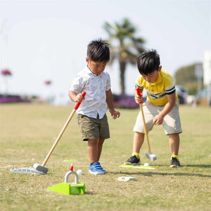 Wooden Crazy Golf - Outdoor Playset, Learning SPACE