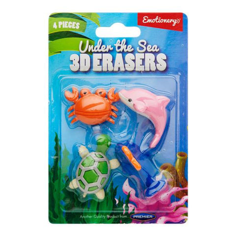 Under The Sea Novelty Erasers - Various Styles-Back To School, Stationery-Learning SPACE