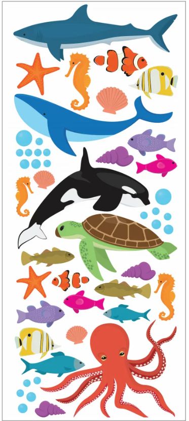 Under the Sea Sticker Set-Dropship,Furniture,Sticker,Wall & Ceiling Stickers,Wall Decor,Willowbrook-Learning SPACE