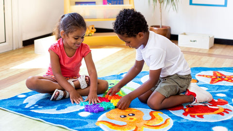 Under the Sea™ Corner Placement 2x2m Carpet-Corner & Semi-Circle,Dropship,Kit For Kids,Mats & Rugs,Placement Carpets,Rugs,Underwater Sensory Room,Wellbeing Furniture,World & Nature-Learning SPACE