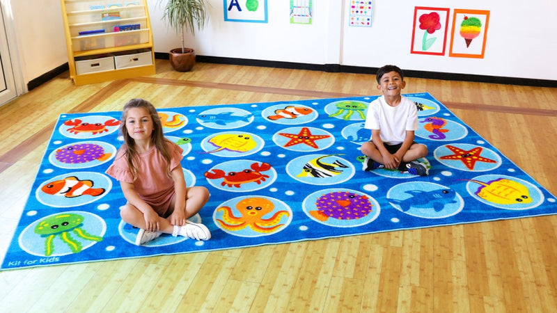 Under the Sea™ Rectangular Placement 3x2 Carpet, Learning SPACE