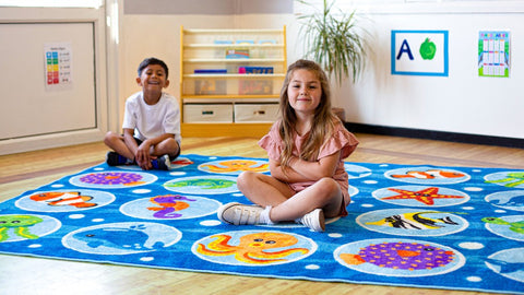 Under the Sea™ Rectangular Placement 3x2 Carpet-Dropship,Kit For Kids,Mats & Rugs,Placement Carpets,Rectangular,Rugs,Underwater Sensory Room,Wellbeing Furniture,World & Nature-Learning SPACE