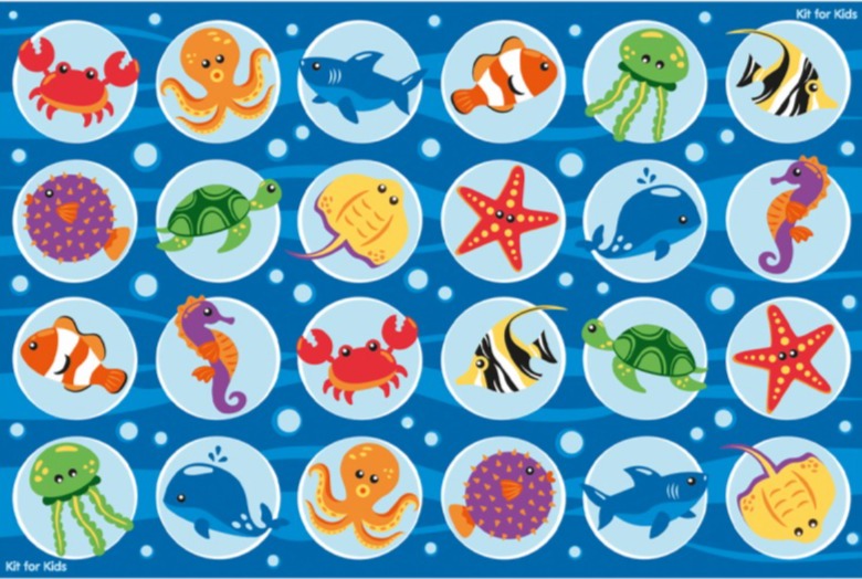 Under the Sea™ Rectangular Placement 3x2 Carpet, Learning SPACE