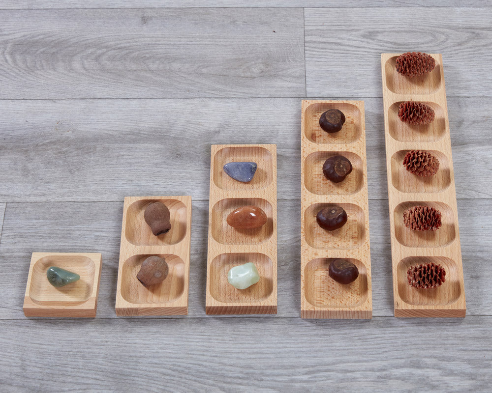 Understanding Five - Reversible Maths Frames (5Pk)-Cosy Direct,Counting Numbers & Colour,Early Years Maths,Primary Maths,Stacking Toys & Sorting Toys,Trays,Wooden Toys-Learning SPACE