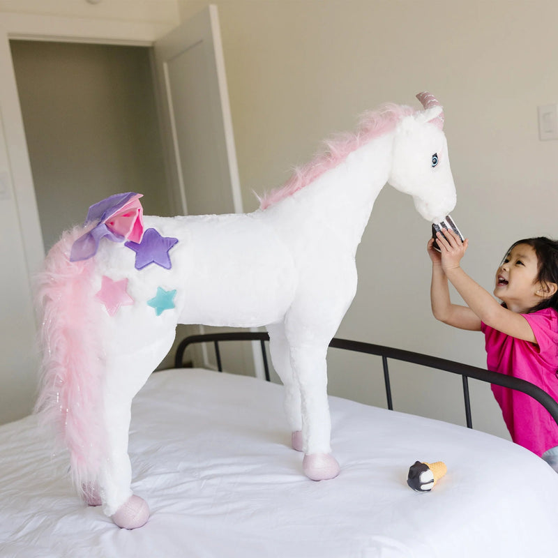 Unicorn Lifelike Plush Stuffed Animal, Learning SPACE