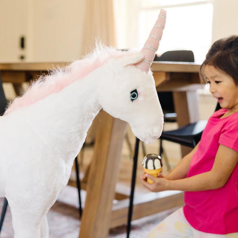 Unicorn Lifelike Plush Stuffed Animal, Learning SPACE