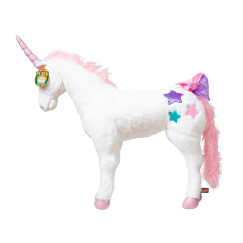 Unicorn Lifelike Plush Stuffed Animal-Calming & Anxiety,Calming and Relaxation,Christmas,Christmas 2024,Comfort Toys,Dinosaurs. Castles & Pirates,Games & Toys,Plush-Learning SPACE
