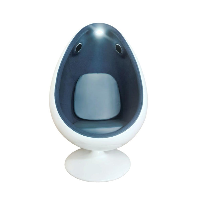 Retro Egg Pod Chair With Lights And Speakers, Blue Chairs Learning SPACE