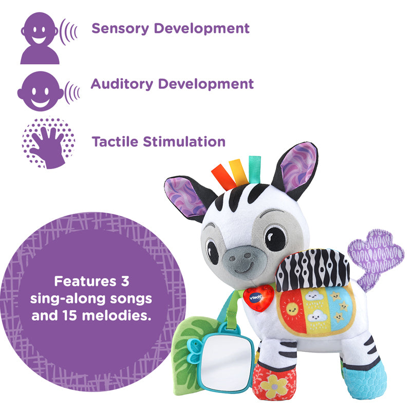 VTech On-the-Go Soft Zebra, Learning SPACE