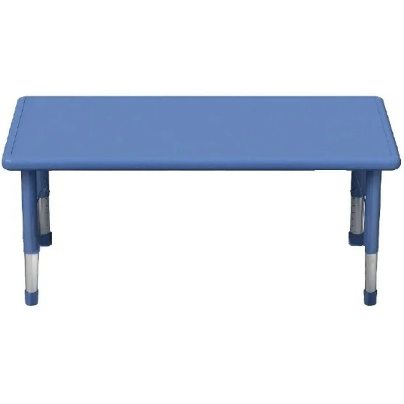Valencia Adjustable Rectangle Table Blue 40cm-60cm, Learning SPACE