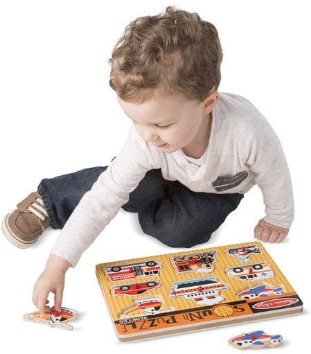 Vehicles Sound Puzzle - 8 Pieces, Learning SPACE