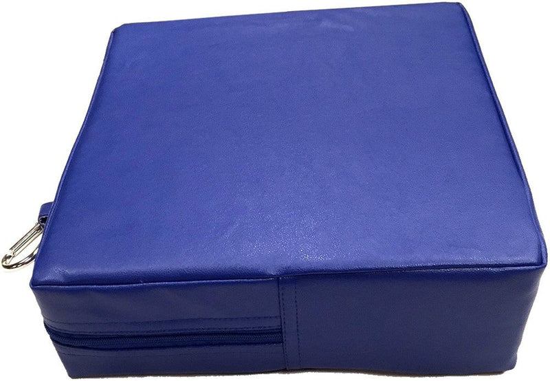 Vibrating Blue Square Pillow Cushion, Learning SPACE