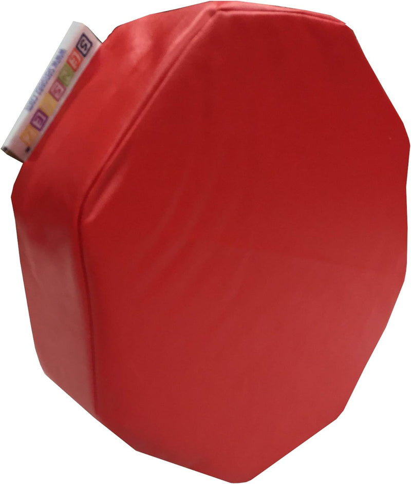 Vibrating Red Octagon Pillow Cushion, Learning SPACE