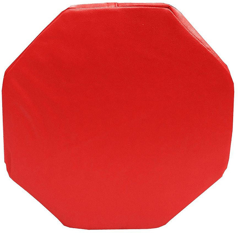 Vibrating Red Octagon Pillow Cushion, Learning SPACE