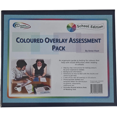 Visual Stress Coloured Overlay Assessment Pack - School Edition, Learning SPACE