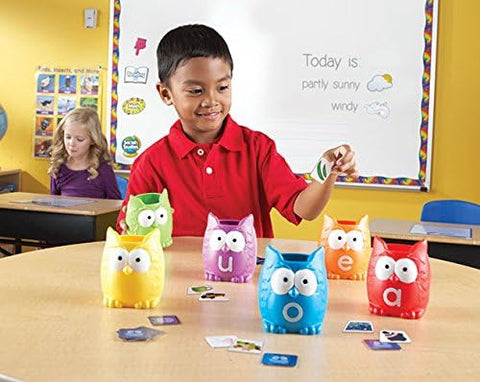 Vowel Owls™ Sorting Set-Early Years Literacy,Games & Toys,Learn Alphabet & Phonics,Learning Resources,Literacy,Literacy Toys-Learning SPACE