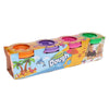 Play Dough with Mould Lid 4x140g Pots