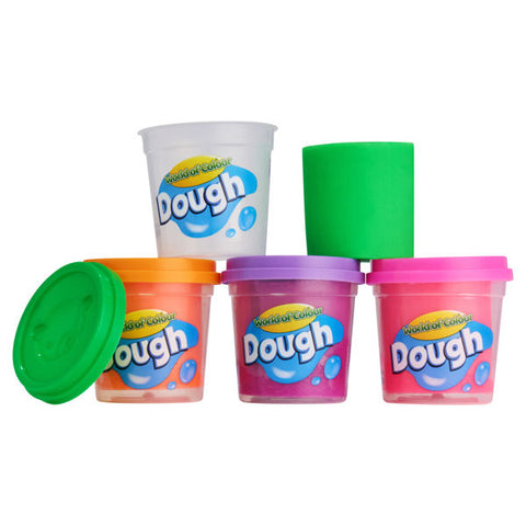 Play Dough with Mould Lid 4x140g Pots
