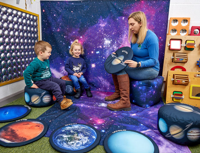 Wall Hanging Galaxy Backdrop, Learning SPACE