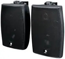 Wall Mounted Speakers With Bluetooth & Aux Input, Black Learning SPACE