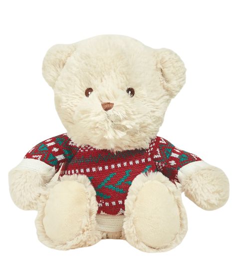 Warmies® Christmas Jumper Bear, Stuffed Toys Learning SPACE