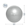 Weighted Ball Seat - 55cm Silver - By Bouncyband®, Learning SPACE