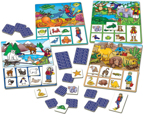 Where Do I Live? Board Game – Explore the World One Animal at a Time!-Early years Games & Toys,Early Years Maths,Games & Toys,Gifts For 3-5 Years Old,Maths,Memory Pattern & Sequencing,Orchard Toys,Primary Games & Toys,Primary Maths,Stock,Table Top & Family Games-Learning SPACE