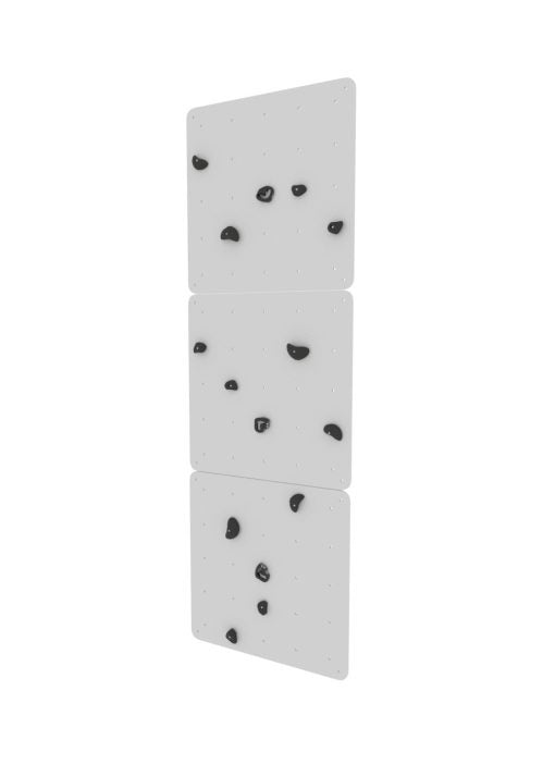 White 3 Part Indoor Climbing Wall, Black Learning SPACE