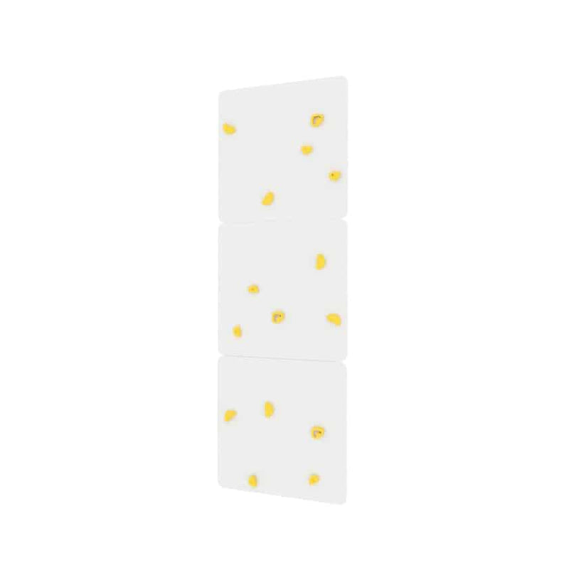 White 3 Part Indoor Climbing Wall, Yellow Learning SPACE