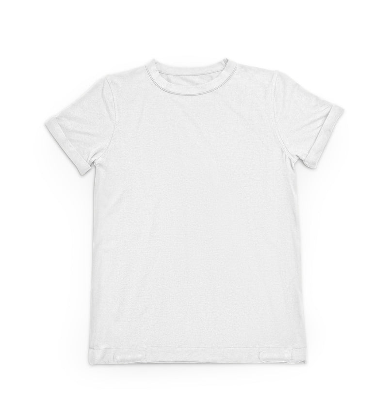 Kids White Fidget T-Shirt : Sensory Clothing with Built-in Popits, Learning SPACE