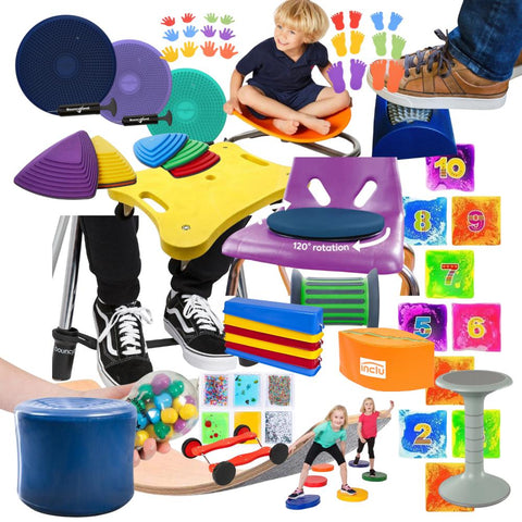 Wiggle & Calm Kit for Early Year-Calming & Anxiety,Dyspraxia,excell2,Fidget,Fidget Sets,Movement Breaks,Movement Chairs & Accessories,spim value pack,Toys for Anxiety,Value Pack-Learning SPACE