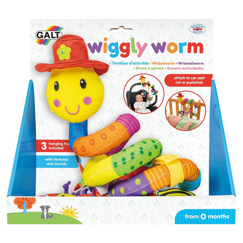 Wiggly Worm-AllSensory,Baby & Toddler Gifts,Baby Sensory Toys,Baby Soft Toys,Galt,Gifts for 0-3 Months,Stock-Learning SPACE