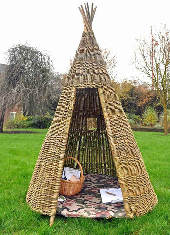 Willow Wig Wam (2Pk)-Cosy Direct, Forest School & Outdoor Garden Equipment, Nooks dens & Reading Areas, Outdoor Dens, Play Dens, Sensory Dens, Wicker & Willow Dens-Learning SPACE