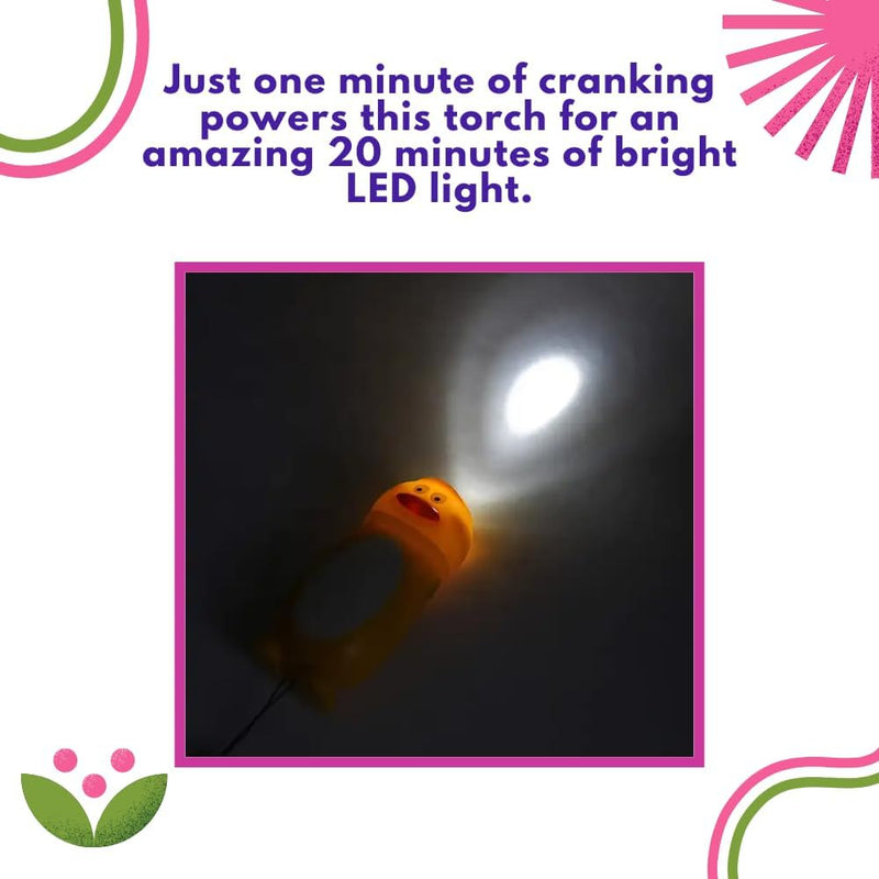 Wind Up Dynamo Torch (No batteries), Learning SPACE