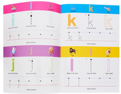 Wipe Clean Activity Book - Alphabet Lower Case Letters-Early Years Books & Posters,Eco Friendly,Learn Alphabet & Phonics,Learning Difficulties,Ormond,Primary Literacy,Primary Travel Games & Toys,Stock-Learning SPACE