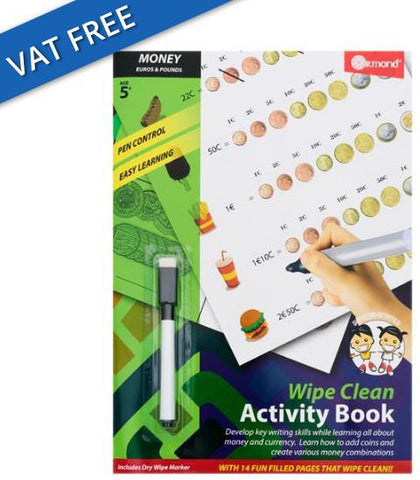 Wipe Clean Activity Book - Money-Calmer Classrooms,Early Years Maths,Helps With,Life Skills,Maths,Money,Ormond,Primary Maths,Primary Travel Games & Toys,S.T.E.M,Stock-Learning SPACE