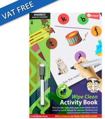 Wipe Clean Activity Book - Phonics-Early Years Books & Posters, Early Years Literacy, Learn Alphabet & Phonics, Ormond, Primary Literacy, Primary Travel Games & Toys, Stock-Learning SPACE