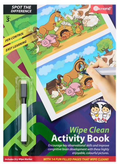 Wipe Clean Activity Book - Spot The Difference-Early Years Books & Posters,Early Years Literacy,Ormond,Stock-Learning SPACE