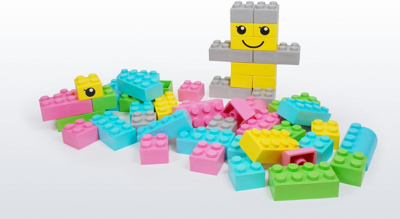 Wise Big Block Building Set, Pastel Colours Learning SPACE