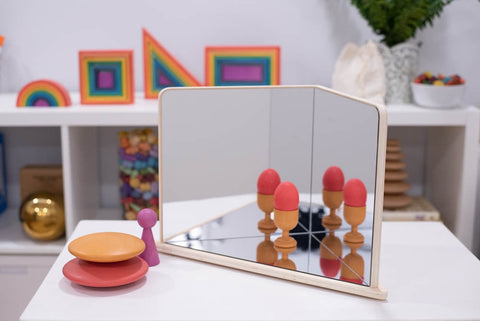 Wooden 4-Way Mirror-AllSensory,Calming & Anxiety,SCOTEXCEL,Sensory Mirrors,Sensory Seeking,Stock,TickiT,Visual Sensory Toys-Learning SPACE