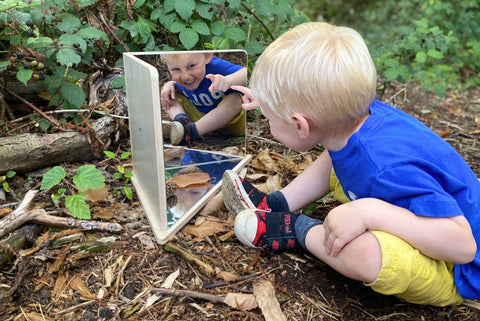 Wooden 4-Way Mirror-AllSensory,Sensory Mirrors,Sensory Seeking,Stock,TickiT,Visual Sensory Toys-Learning SPACE