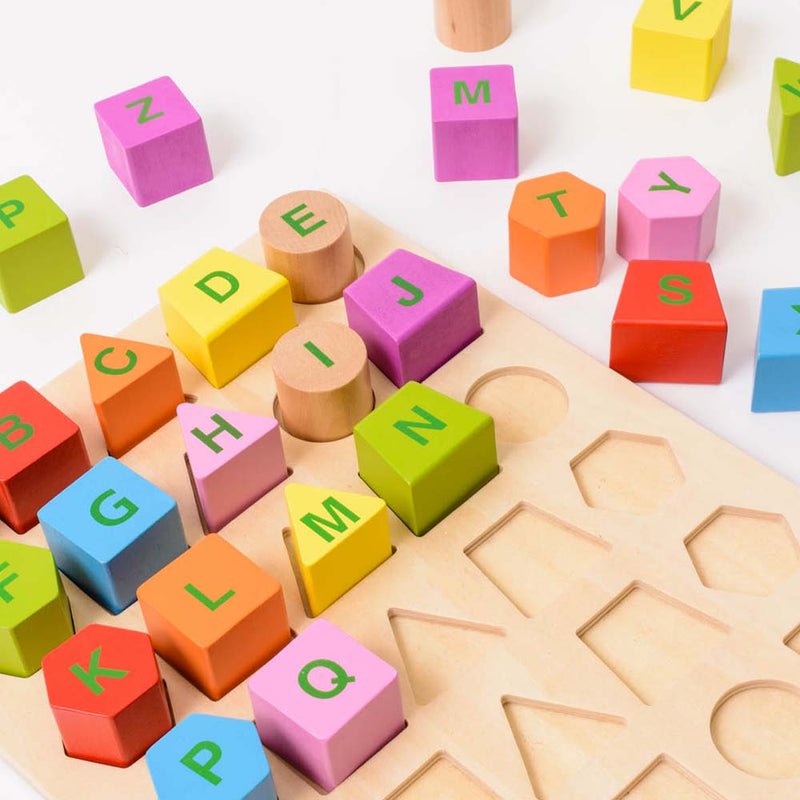 Wooden Alphabet in tray, Learning SPACE