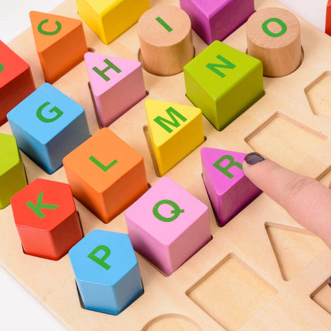 Wooden Alphabet in tray-Classroom Resources,Early Years Literacy,Educational Classroom Materials,EDUK8,Learn Alphabet & Phonics,Literacy,Literacy Toys,Primary Literacy-Learning SPACE
