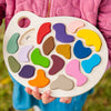Wooden Artist Palette Puzzle, Puzzles Learning SPACE