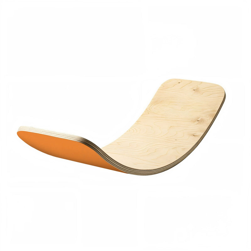 Wooden Balance Rocking Board, Orange Base Learning SPACE