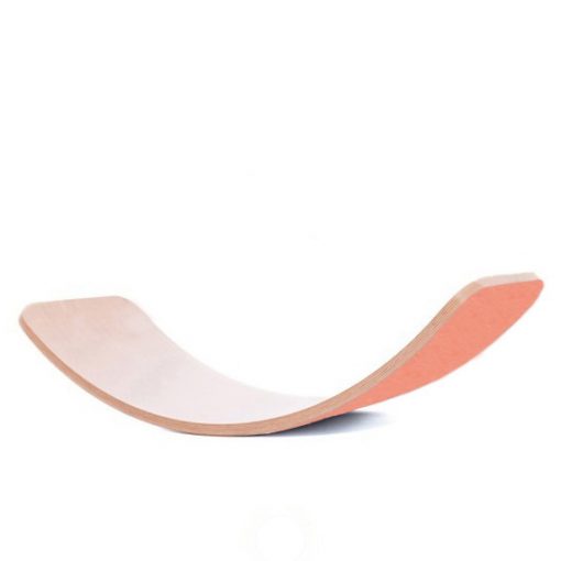 Wooden Balance Rocking Board, Peach Base Learning SPACE