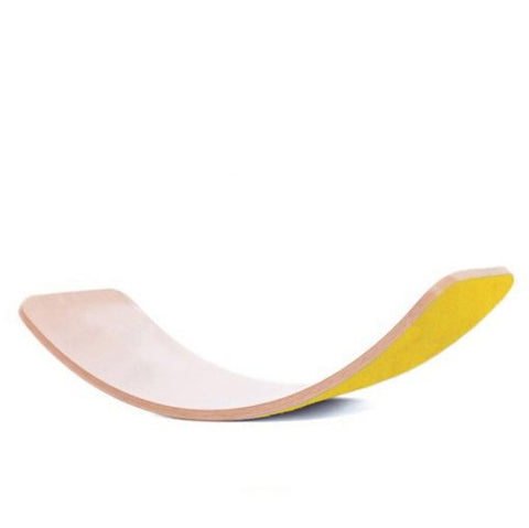 Wooden Balance Rocking Board-Additional Need,AllSensory,Balancing Equipment,Gross Motor and Balance Skills,Helps With,Movement Breaks,Nurture Room,Proprioceptive,Rocking,Sensory Processing Disorder,Vestibular-Yellow Base-01.008.20.009-Learning SPACE