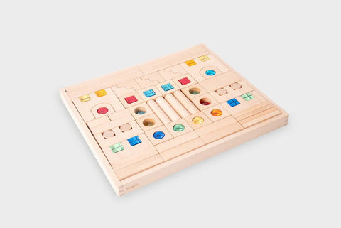 Wooden Building Gem Blocks- 83 piece set-Building Blocks,Dropship,Fine Motor Skills,TickiT,Visual Fun,Visual Sensory Toys-Learning SPACE