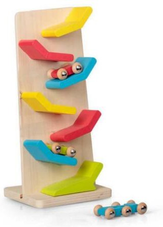 Wooden Cars Click Clack Track, Learning SPACE
