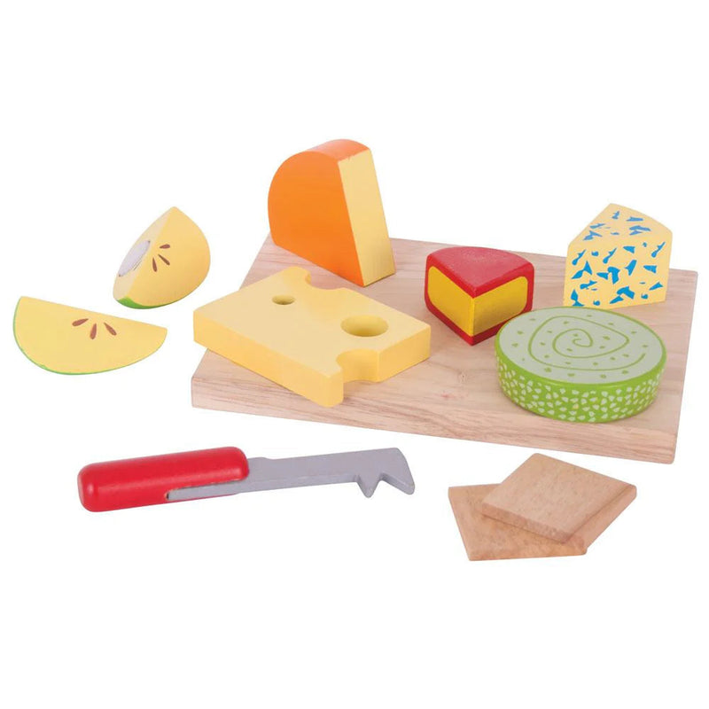 Wooden Cheese Board Set - Play Food, Learning SPACE
